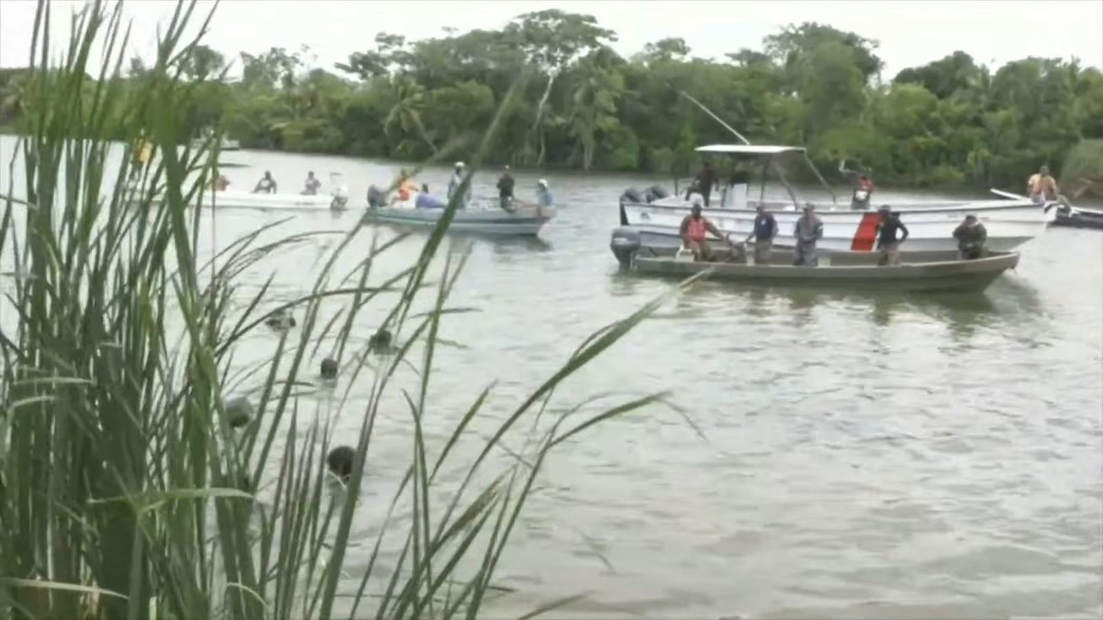 Searching for body In the river
