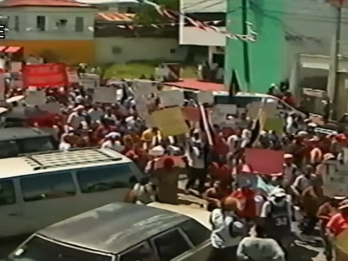 UDP protest march